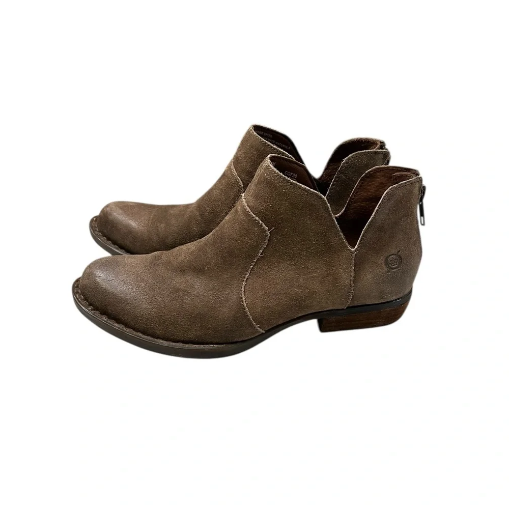 Born Women's Kerri Brown Ankle Booties Classic Western 6.5